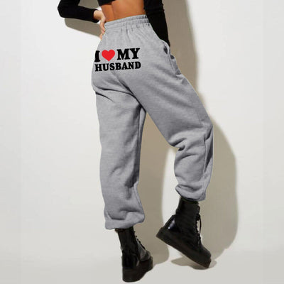 Women’s Printed Joggers | High Waist