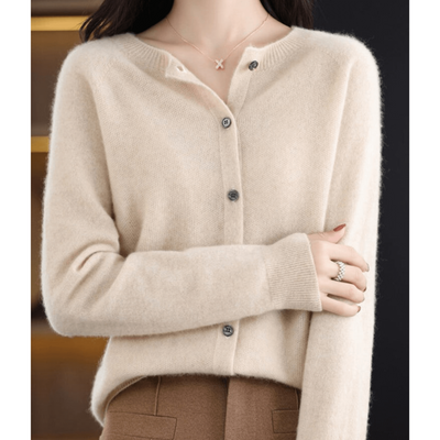 Short Knitted Cardigan For Women With Buttons | Winter