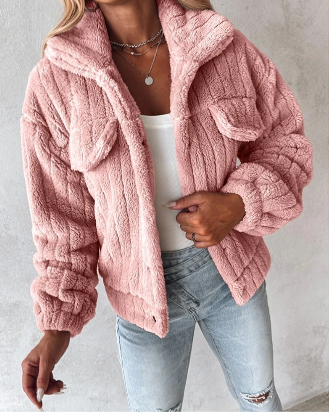 Warm Women’s Teddy Coat | Short