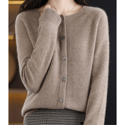 Short Knitted Cardigan For Women With Buttons | Winter
