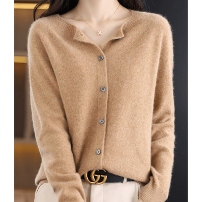 Short Knitted Cardigan For Women With Buttons | Winter