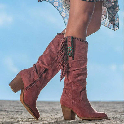 Boho Western Cowboy Boots for Women | Mid-Calf