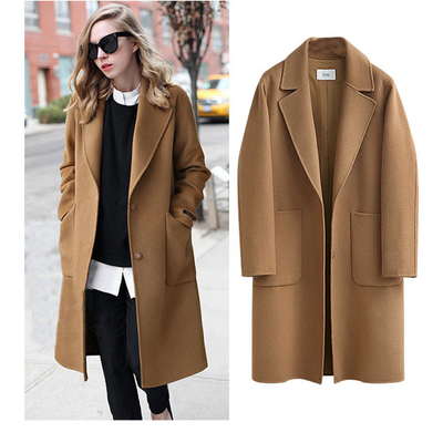 Classic Long Women's Winter Trench Coat