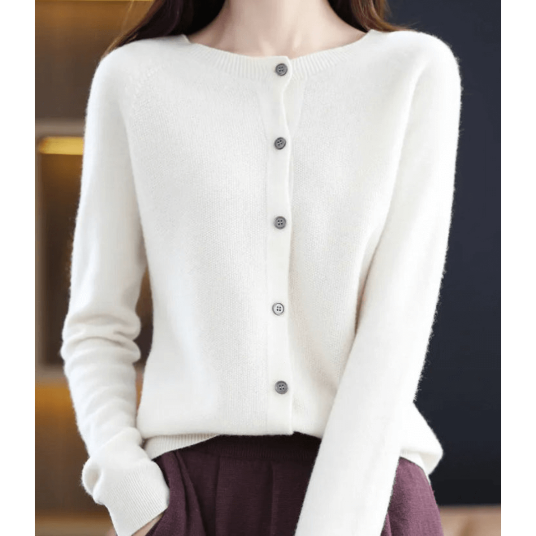 Short Knitted Cardigan For Women With Buttons | Winter