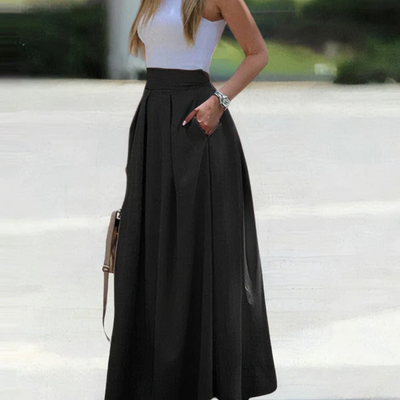 Women’s Pleated Maxi Skirt | Relaxed Fit