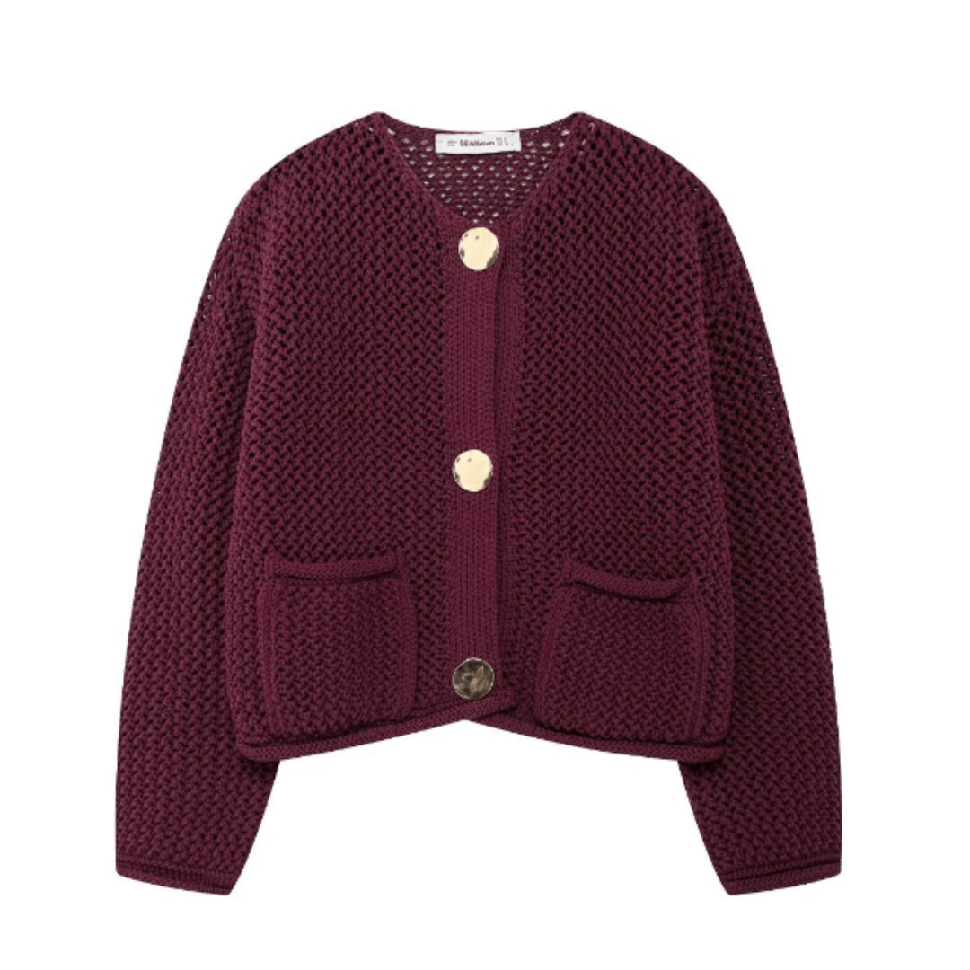 Women’s Stylish Button-Front Knitted Cardigan | Classic