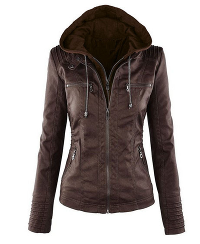 Women's Hooded Jacket With Zip | Modern Fit
