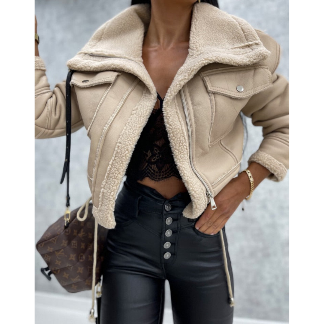 Women's Stylish Winter Cropped Jacket | Warm