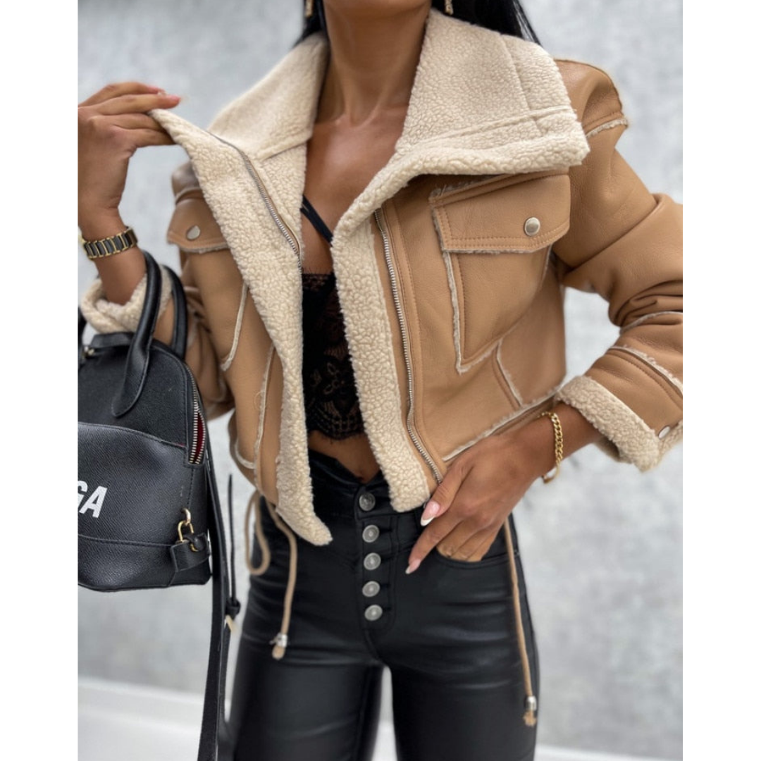 Women's Stylish Winter Cropped Jacket | Warm