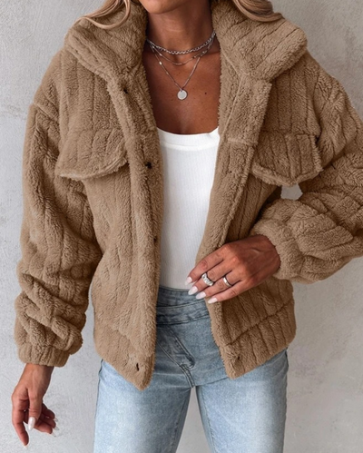 Warm Women’s Teddy Coat | Short