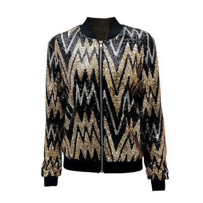 Modern Women's Zip Jacket | Sequins