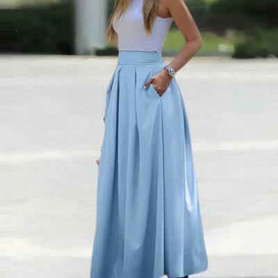 Women’s Pleated Maxi Skirt | Relaxed Fit