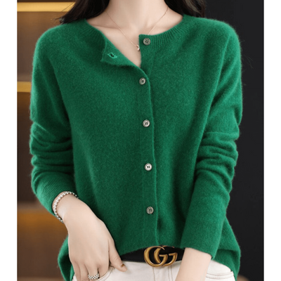 Short Knitted Cardigan For Women With Buttons | Winter