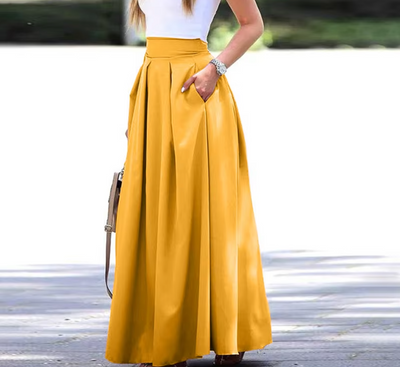 Women’s Pleated Maxi Skirt | Relaxed Fit