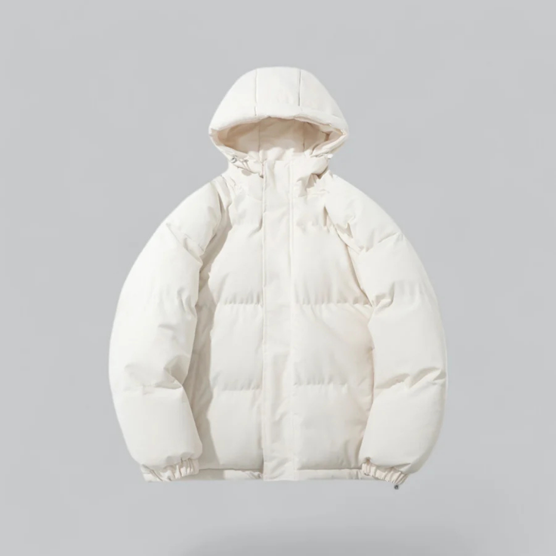 Unisex Classic Down Winter Jacket with Zip | Hooded
