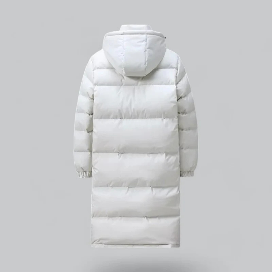Men's Long Hooded Puffer Winter Coat | Warm