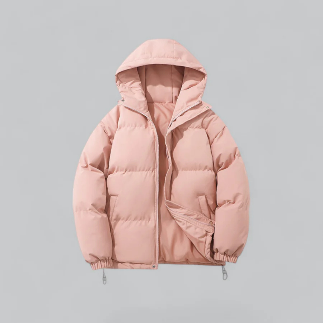 Unisex Classic Down Winter Jacket with Zip | Hooded