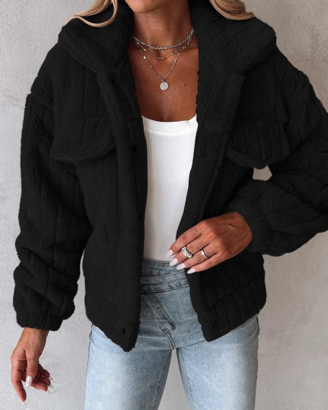 Warm Women’s Teddy Coat | Short