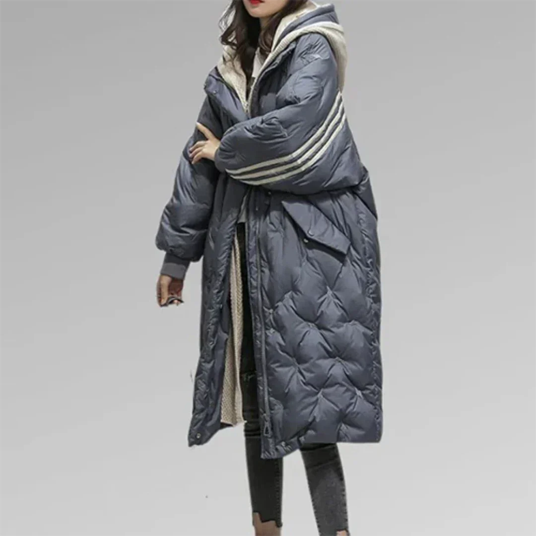 Women's Lightweight Quilted Winter Jacket | Long