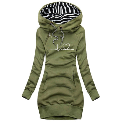 Printed Women's Hoodie | Warm