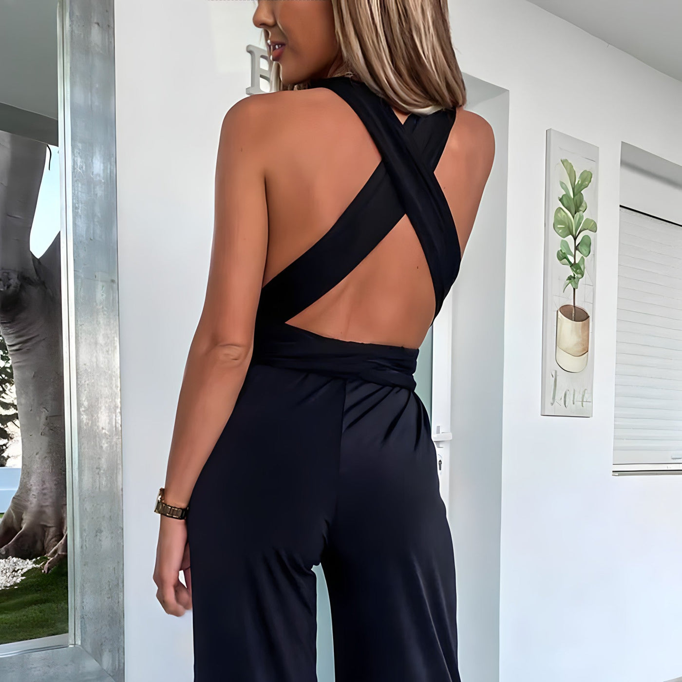 Sleeveless V-Neck Jumpsuit for Women | Summer