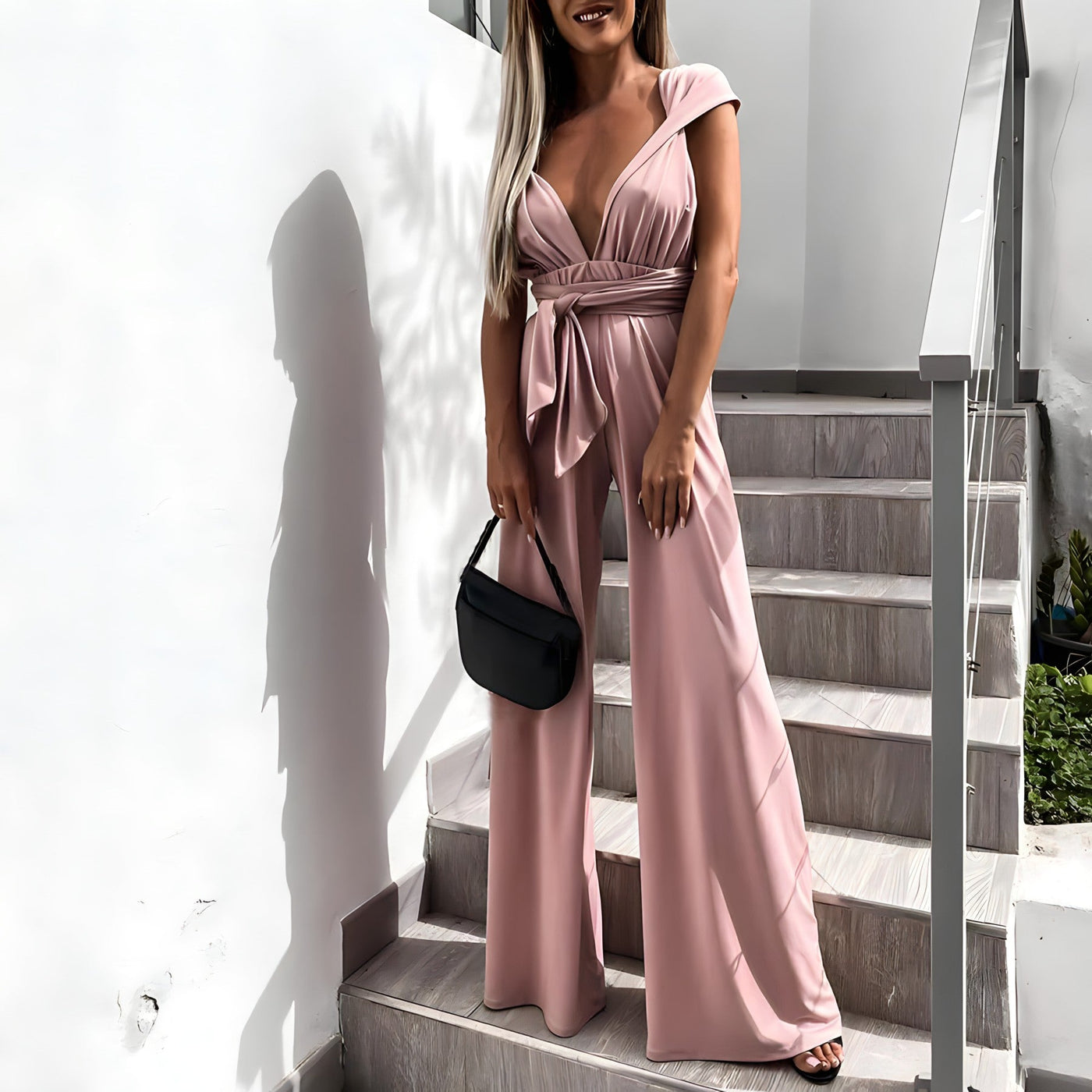 Sleeveless V-Neck Jumpsuit for Women | Summer