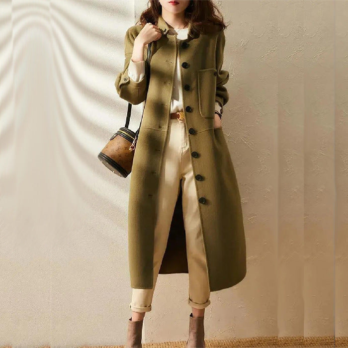 Stylish Long Women's Trench Coat | Winter