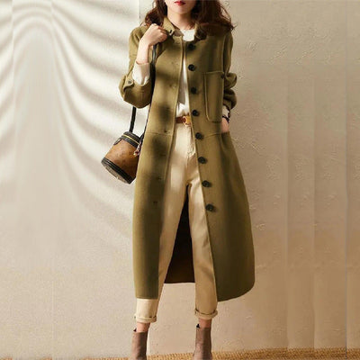 Stylish Long Women's Trench Coat | Winter