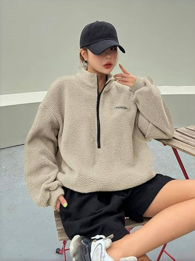 Cosy Women’s Winter Sweatshirt | Half Zip