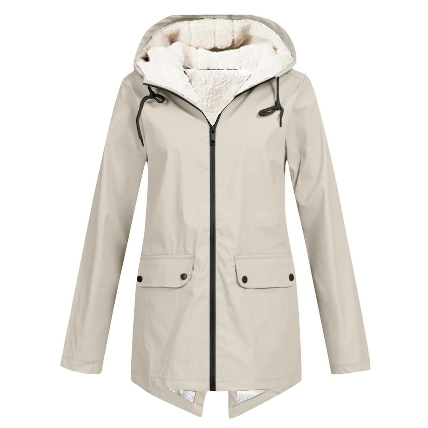 Women's Winter Waterproof Trench Coat | With Hood