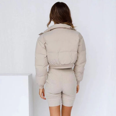 Women’s Short Hooded Transitional Jacket