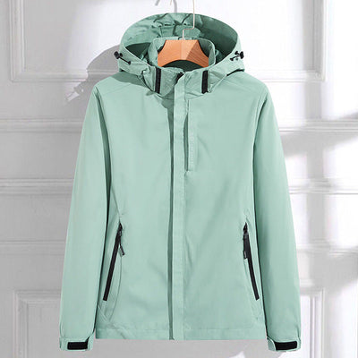 Women's Long Sleeve Rain Jacket | Hood