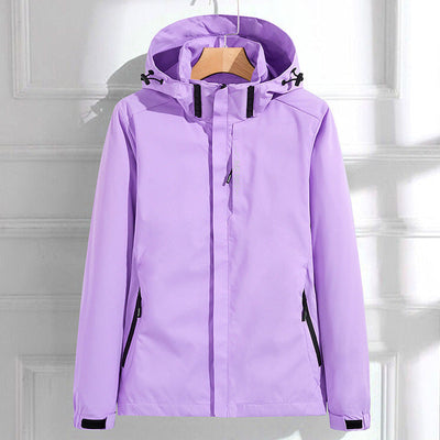Women's Long Sleeve Rain Jacket | Hood