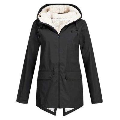 Women's Winter Waterproof Trench Coat | With Hood