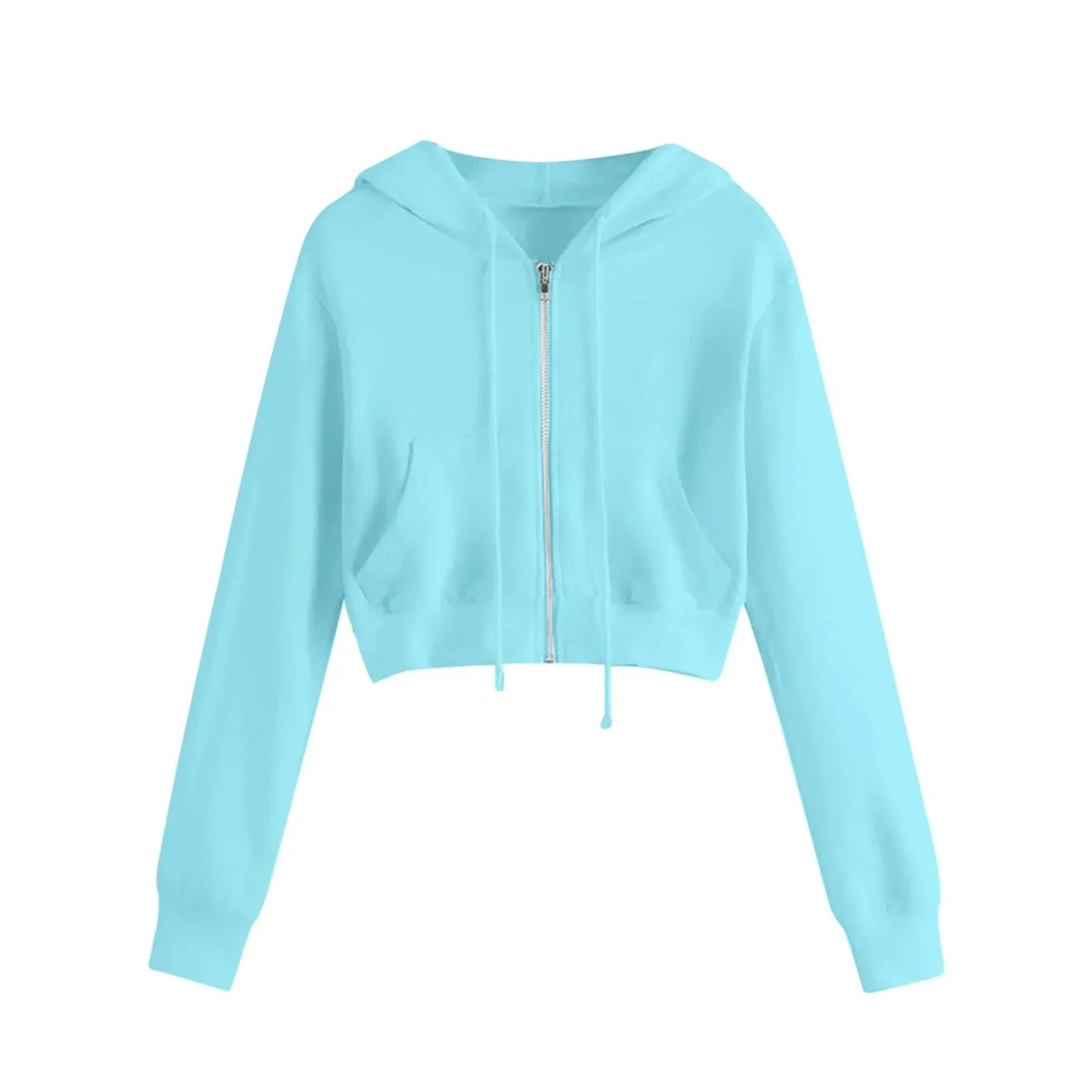 Short Winter Sweatshirt for Women | With Hood