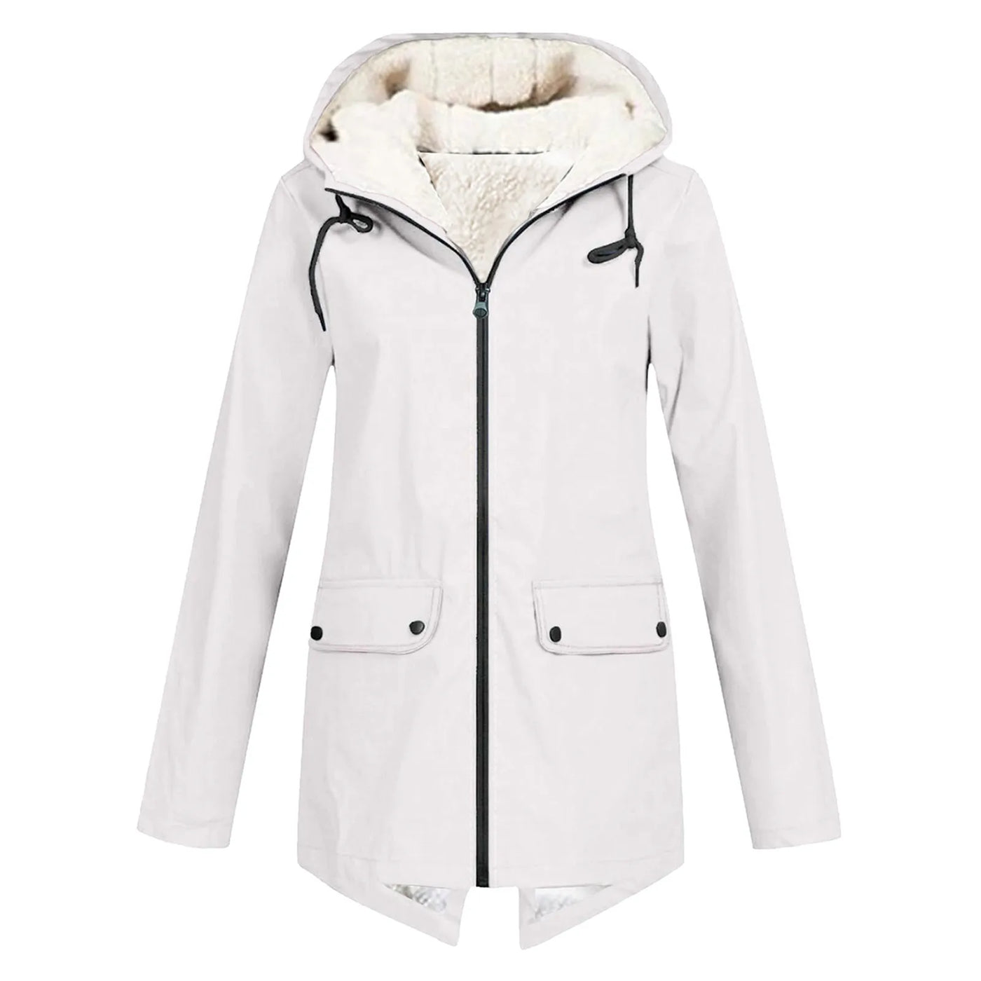 Women's Winter Waterproof Trench Coat | With Hood