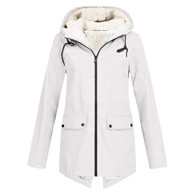 Women's Winter Waterproof Trench Coat | With Hood