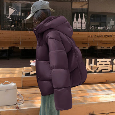 Black Down Jacket for Women | With Hood