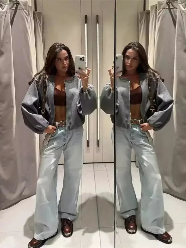 Women’s Round-Neck Transitional Jacket | Long Sleeve