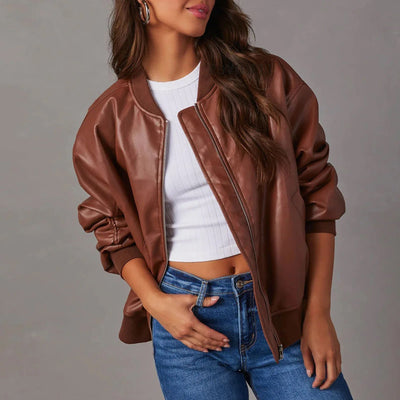 Oversized Women's Bomber Jacket | Casual