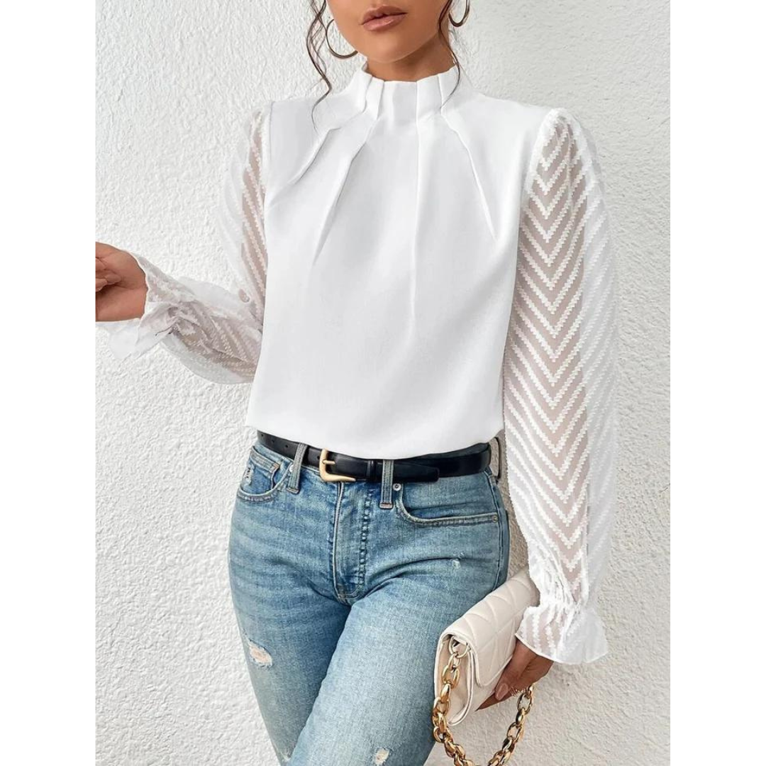 Women’s Casual Turtleneck Blouse | Long Sleeve
