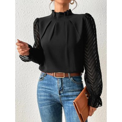 Women’s Casual Turtleneck Blouse | Long Sleeve