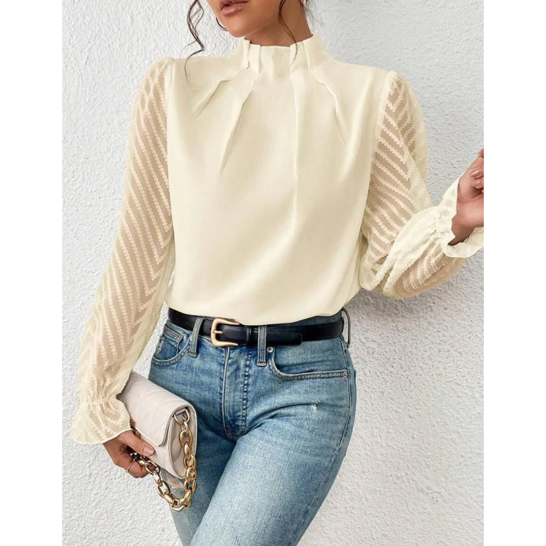 Women’s Casual Turtleneck Blouse | Long Sleeve