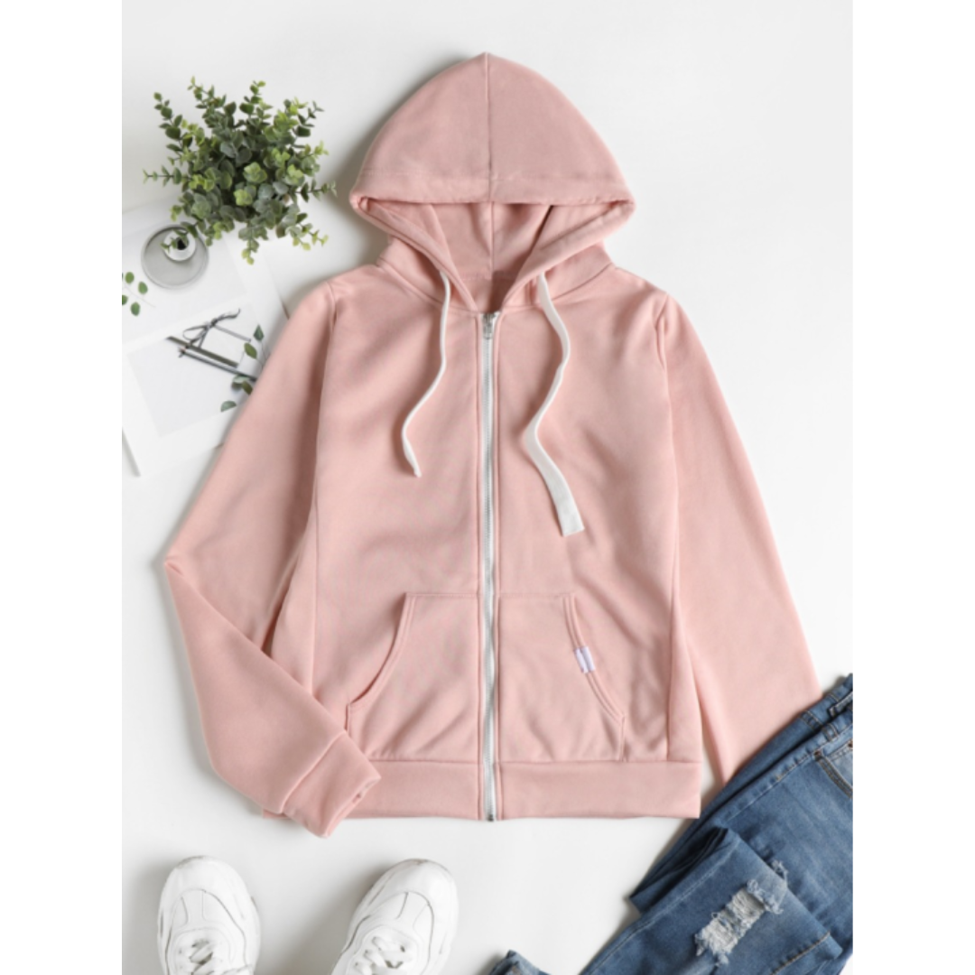 Women’s Zip-Up Hoodie With Hood | Winter