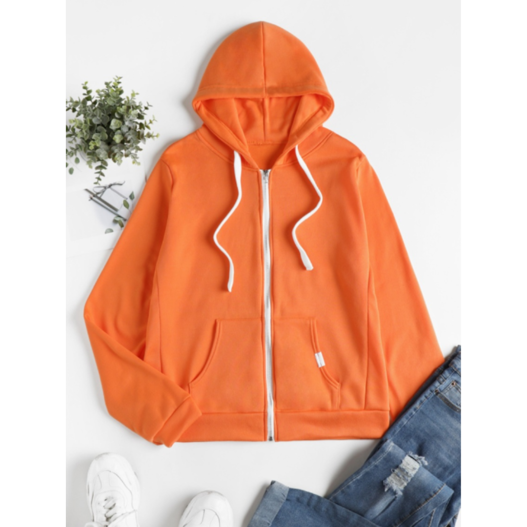 Women’s Zip-Up Hoodie With Hood | Winter