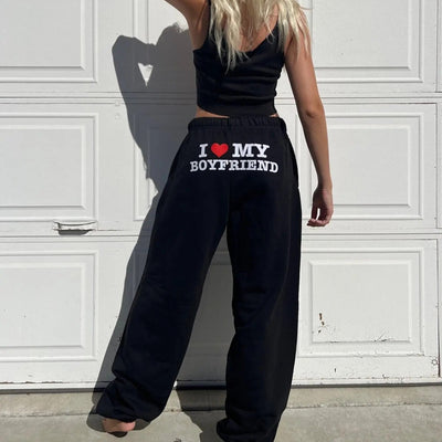 Women’s Printed Joggers | High Waist