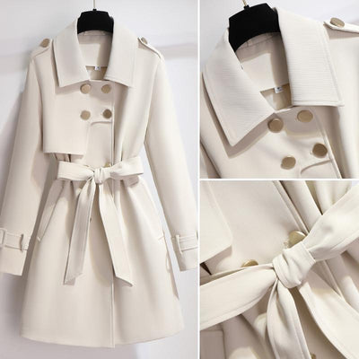 Women’s Elegant Trench Coat | White