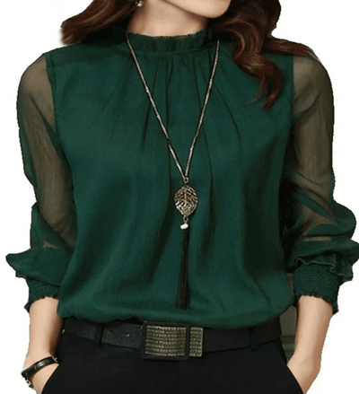 Stylish Blouse With Puff Sleeves For Women | Formal