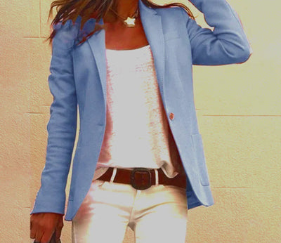 Slim Blazer With Long Sleeves For Women | Work