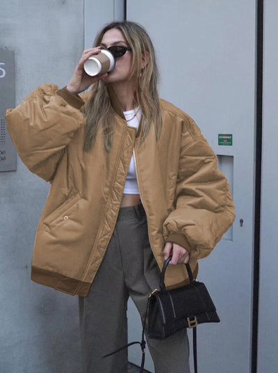 Women's Oversized Bomber Jacket | Transitional